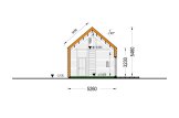 Casa pré-fabricada para habitação MILANA PV (Isolamento térmico PLUS, 44 mm + revestimento), 41 m² specification 7