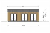Casa de madeira pré-fabricada ANGELA (Isolamento térmico, 44 mm + revestimento), 50 m² specification 2