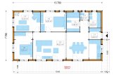 Casa de madeira para habitação JULIA RV (Isolamento térmico PLUS, 44 mm + revestimento), 95 m² specification 1