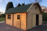 Garagem de madeira pré-fabricada para 1 carro MISSISSIPPI (44 mm), 5x6 m, 30 m² customer 3