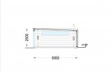 Garagem de madeira pré-fabricada para 3 carros SILVIA TRIO F (34 mm + revestimento), 9x6 m, 54 m² specification 6