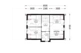 Casa de madeira para habitação ASTRID RV (Isolamento térmico PLUS, 44 mm + revestimento), 92 m² specification 2