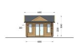 Abrigo de jardim em madeira CLOCKHOUSE (34 mm), 4x3 m, 12 m² specification 2