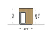 Escritório de jardim PREMIUM (34 mm + revestimento), 3x2 m, 6 m² specification 3