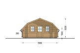 Garagem de madeira pré-fabricada para 1 carro TEXAS (44 mm), 6x6 m, 36 m² specification 4