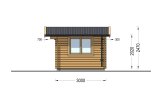 Abrigo de jardim em madeira DREUX (34 mm), 4x3 m, 12 m² specification 5