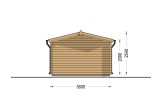 Garagem de madeira pré-fabricada para 1 carro CLASSIC (34 mm), 3.6x5.4 m, 20 m² specification 4