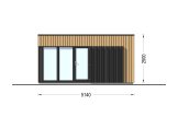Abrigo de jardim em madeira PREMIUM (34 mm + revestimento), 5x3 m, 13 m² specification 2