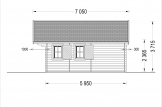 Casa de madeira pré-fabricada SCOOT (Isolamento térmico, 44+44 mm), 27 m² com mezanino de 9 m² specification 6