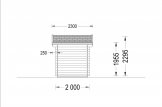 Abrigo de jardim em madeira MINI (28 mm), 3x2 m, 6 m² specification 3