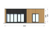 Casa de madeira para habitação LUCIA 1 RV (Isolamento térmico PLUS, 44 mm + revestimento), 57 m² specification 2
