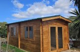 Abrigo de jardim em madeira STRONGHOLD (Isolamento térmico, 44+44 mm), 3x6 m, 18 m² customer 1