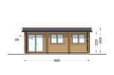 Casa de madeira para jardim ELEONORA (34 mm), 6.6x3 m, 18 m² specification 2