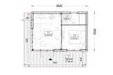 Abrigo de jardim em madeira PREMIUM (34 mm + revestimento), 6.5x4.5 m, 26 m² specification 1