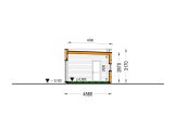 Casa pré-fabricada para habitação BELLA I PV (Isolamento térmico PLUS, 44 mm + revestimento), 46 m² specification 6