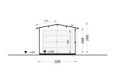 Garagem de madeira pré-fabricada para 1 carro CLASSIC (34 mm), 3.2x5.2, 16 m² specification 6