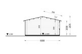 Abrigo de jardim em madeira DREUX (34 mm), 5x4 m, 18 m² specification 6