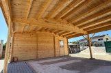 Telheiro para 2 carros em madeira 5.5x6 m com abrigo (44 mm), 2x6 m customer 2