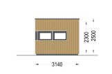 Escritório de jardim PREMIUM L (34 mm + revestimento), 3x3 m, 9 m² specification 5
