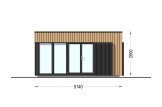Abrigo de jardim em madeira PREMIUM (34 mm + revestimento), 5x4 m, 18 m² specification 2