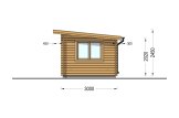 Abrigo de jardim em madeira DREUX F com telhado plano (34 mm), 4x3 m, 12 m² specification 5