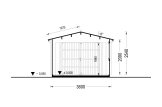 Garagem de madeira pré-fabricada para 1 carro CLASSIC (34 mm), 3.6x5.4 m, 20 m² specification 6