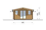 Abrigo de jardim em madeira OLYMP (34 mm), 4x3 m, 12 m² specification 2