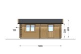 Garagem de madeira pré-fabricada para 1 carro CLASSIC (44 mm), 5x6 m, 30 m² specification 3