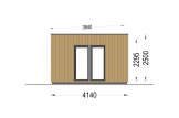 Casa de madeira para jardim PREMIUM (34 mm + revestimento), 7x4 m, 28 m² specification 3