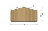 Casa de madeira para jardim PIA S (34 mm + revestimento), 5x5 m, 25 m² specification 4