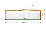 Casa de madeira para habitação MALLY RV (Isolamento térmico PLUS, 44 mm + revestimento), 70 m² specification 7