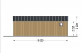 Casa de madeira pré-fabricada MARINA Modern (44 mm + revestimento), 8x6 m, 48 m² specification 4