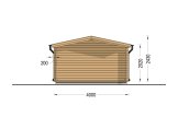 Abrigo de jardim em madeira WISSOUS (44 mm), 4x3 m, 12 m² specification 4