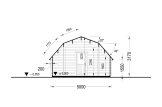 Garagem de madeira pré-fabricada para 1 carro BARN (44 mm), 5x6 m, 30 m² specification 6