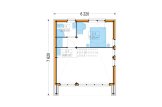Casa pré-fabricada para habitação KAYA 4L PV (Isolamento térmico PLUS, 44 mm + revestimento), 50 m² specification 2