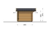 Abrigo de jardim em madeira OLYMP (34 mm), 4x3 m, 12 m² specification 3