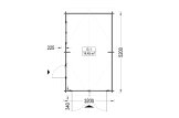 Garagem de madeira pré-fabricada para 1 carro CLASSIC (34 mm), 3.2x5.2, 16 m² specification 1