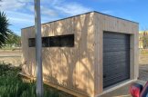 Garagem de madeira pré-fabricada para 1 carro SILVIA F (34 mm + revestimento), 5x6 m, 30 m² customer 2