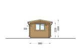 Casa de madeira para jardim ELEONORA (44 mm), 6.6x3 m, 20 m² specification 3