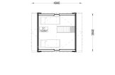 Casa de madeira pré-fabricada SARA (34 mm + revestimento), 20 m² specification 2