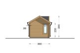 Abrigo de jardim em madeira CLOCKHOUSE (34 mm), 4x3 m, 12 m² specification 3