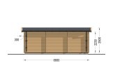 Casa de madeira para jardim ELEONORA (34 mm), 6.6x3 m, 18 m² specification 4