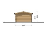 Casa de madeira para jardim OSLO (44 mm), 5x4 m, 20 m² specification 5