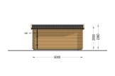 Abrigo de jardim em madeira DREUX F com telhado plano (34 mm), 5x4 m, 18 m² specification 4