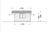 Abrigo de jardim em madeira DREUX S (34 mm), 5x4 m, 20 m² specification 3