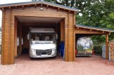 Garagem de madeira para caravana (44 mm), 4x8 m, 32 m² customer 1