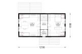 Casa de madeira para habitação VERA RV (Isolamento térmico PLUS, 44 mm + revestimento), 127 m² specification 2