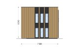 Casa de madeira para habitação KAYA 4L RV (Isolamento térmico PLUS, 44 mm + revestimento), 50 m² specification 6