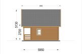 Casa de madeira pré-fabricada LIVINGTON S (Isolamento térmico, 44+44 mm), 50 m² specification 6