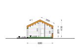 Casa de madeira NICOLE S (Isolamento térmico, 66 mm + revestimento), 66 m² specification 6